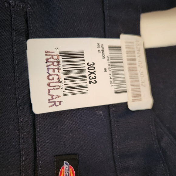 DICKIES Regular Straight Navy Pants NWT - Picture 2 of 6